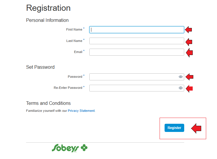 Register at Sobeys People Portal