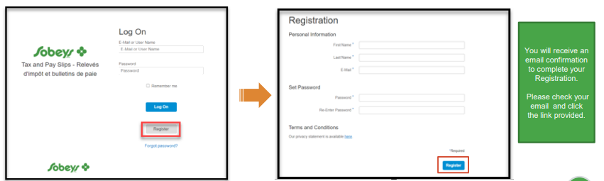 T4 (Tax slips) and Pay Statement (Pay slips)